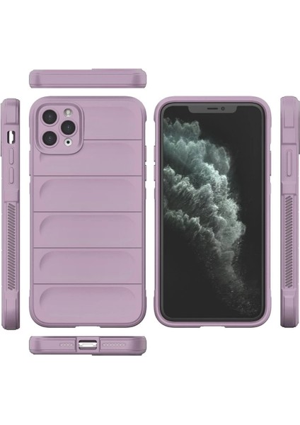 Newface iPhone 11 Pro Max Kılıf Optimum Silikon - Mor