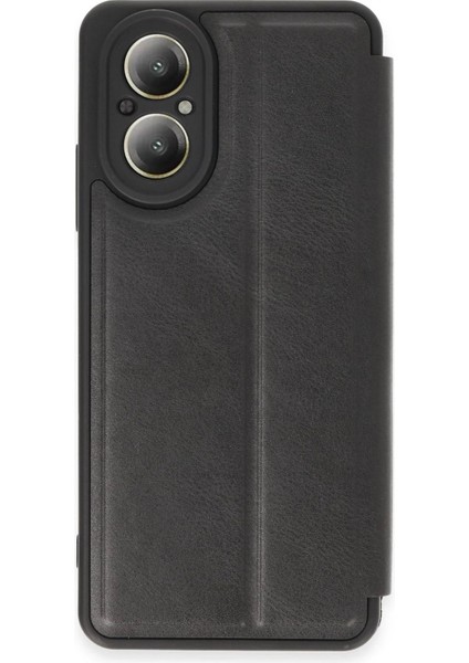 Newface Realme 12 Lite Kılıf Flip Cover - Siyah