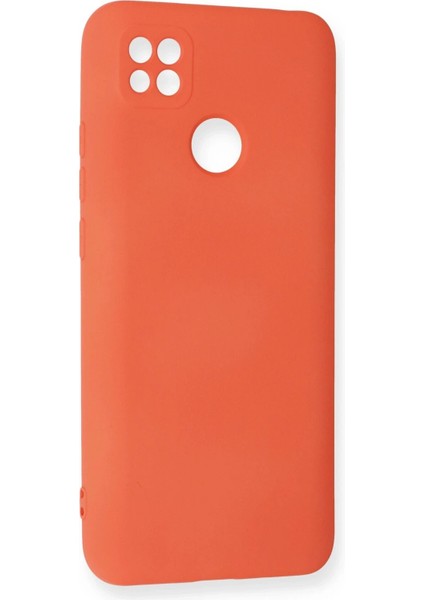 Newface Xiaomi Redmi 9c Kılıf Nano Içi Kadife Silikon - Turuncu