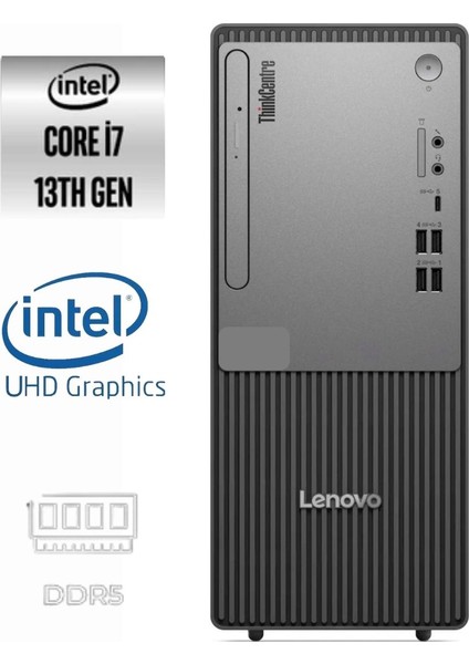 Thinkcentre Neo 50T Gen5 I7-13700 12UB0009TR-199 8gb 2tb UHD Graphics 730 Freedos Masaüstü Bilgisayar