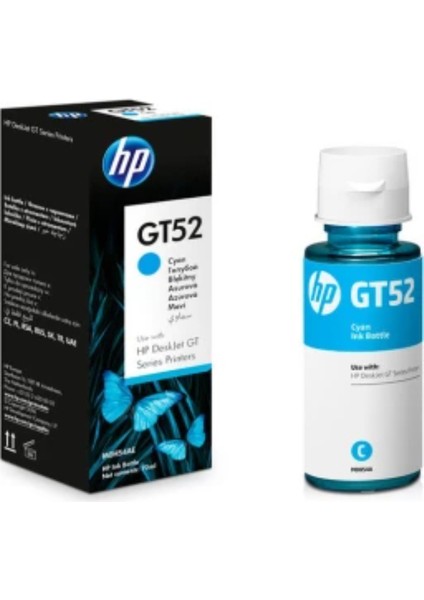 Hp GT52 Mavi Orjinal Mürekkep 70 Ml.