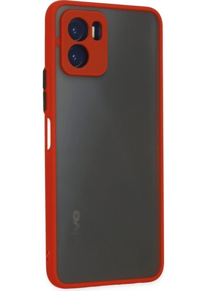 Newface Vivo Y15S Kılıf Montreal Silikon Kapak - Kırmızı modelleri