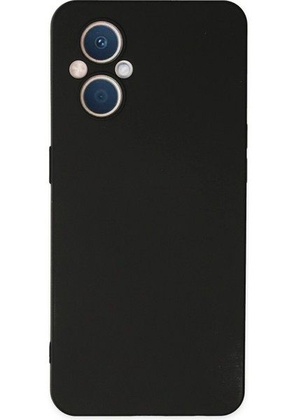 Newface Oppo Reno 7 Lite Kılıf Nano Içi Kadife Silikon - Siyah