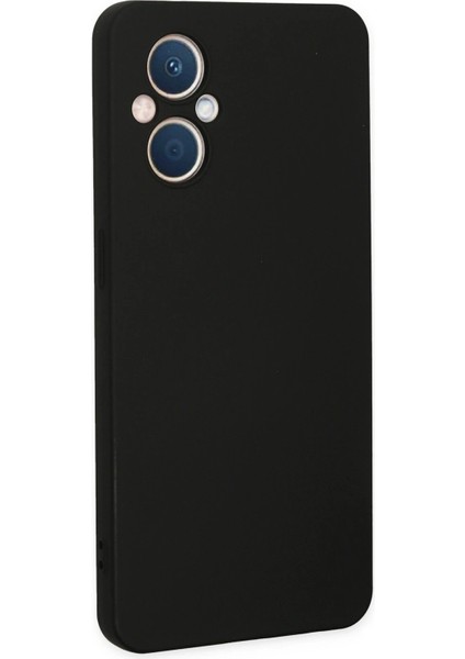 Newface Oppo Reno 7 Lite Kılıf Nano Içi Kadife Silikon - Siyah modelleri
