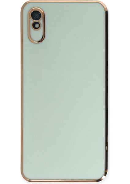 Newface Xiaomi Redmi 9A Kılıf Volet Silikon - Açık Yeşil