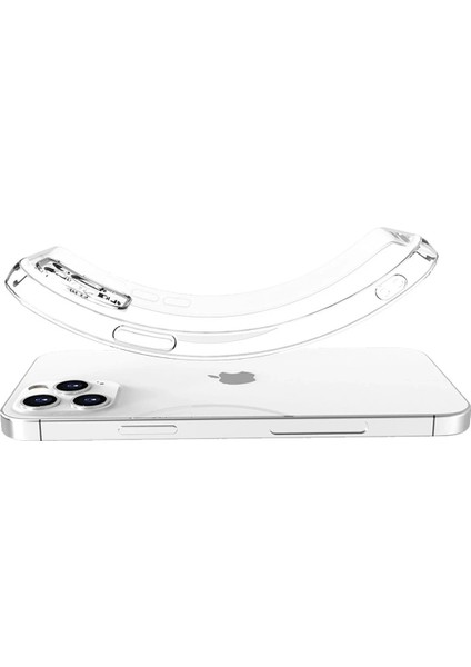Newface iPhone 13 Pro Max Kılıf Lüx Şeffaf Silikon
