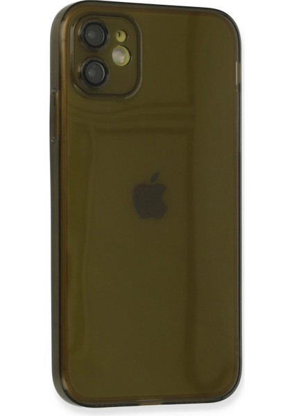 Newface iPhone 12 Kılıf Fly Lens Silikon - Siyah