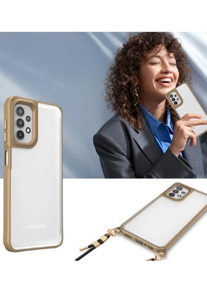 Newface Samsung Galaxy A52 Kılıf Penta Silikon Kılıf - Çöl Titanyum