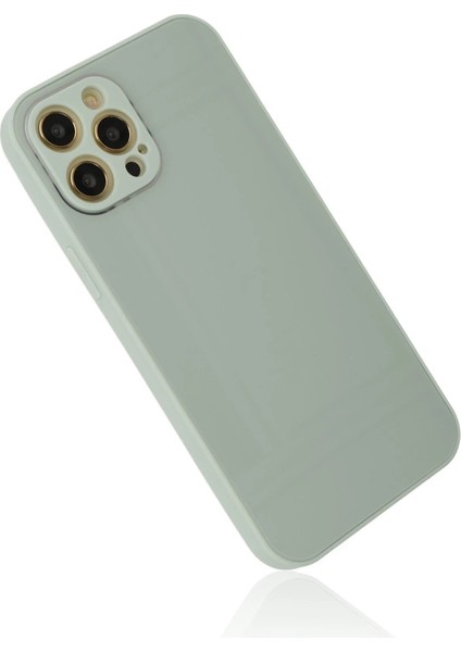 Newface iPhone 12 Pro Kılıf Glass Kapak - Turkuaz modelleri