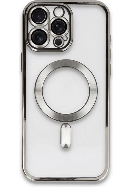 Newface iPhone 16 Pro Max Kılıf Kross Magneticsafe Kapak - Titan Gri