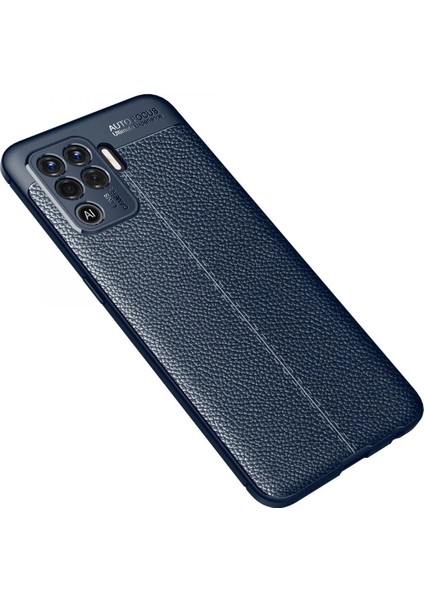 Newface Oppo Reno 5 Lite Kılıf Auto Focus Kapak - Lacivert