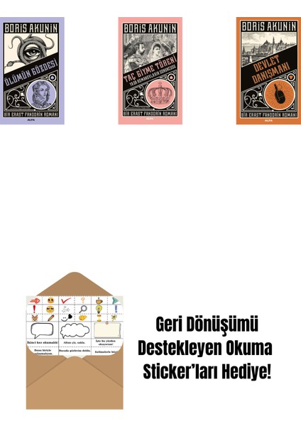 Ölümün Gözdesi + Taç Giyme Töreni + Devlet Danışmanı + Okuma Sticker'ları