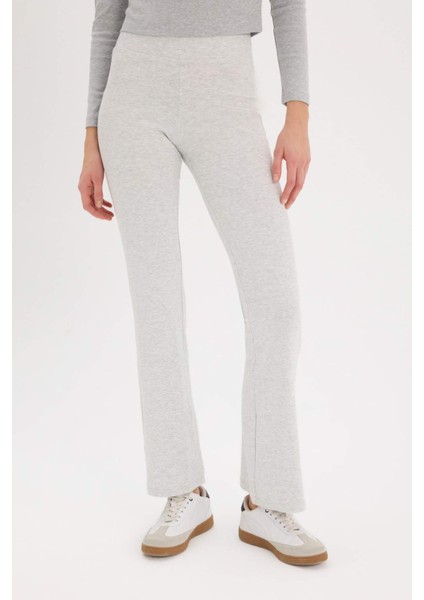 Coool Flare Fit Esnek Belli İspanyol Paça Ribana Pantolon E0628AX25SP