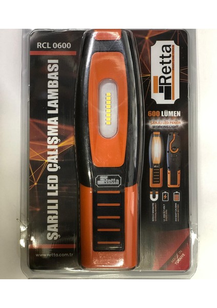 RCL0600 Retta Şarjlı LED Fener