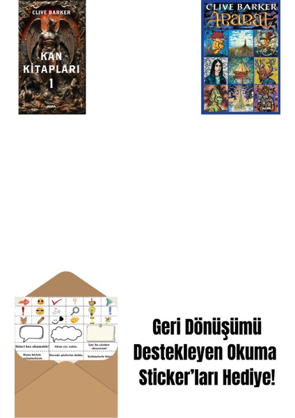 Kan Kitapları 1 + Abarat + Okuma Sticker'ları