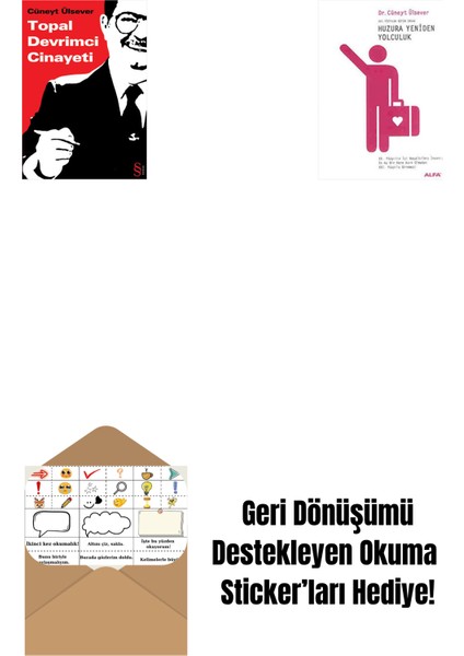 Topal Devrimci Cinayeti + Huzura Yeniden Yolculuk + Okuma Sticker'ları