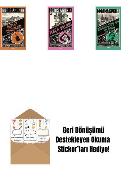 Devlet Danışmanı + Maça Valesi + Ahhilleus’un Ölümü + Okuma Sticker'ları