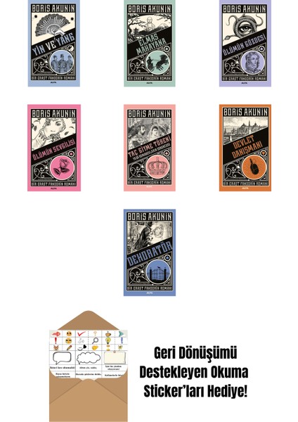 Boris Akunin 7 Kitap Set + Okuma Sticker'ları