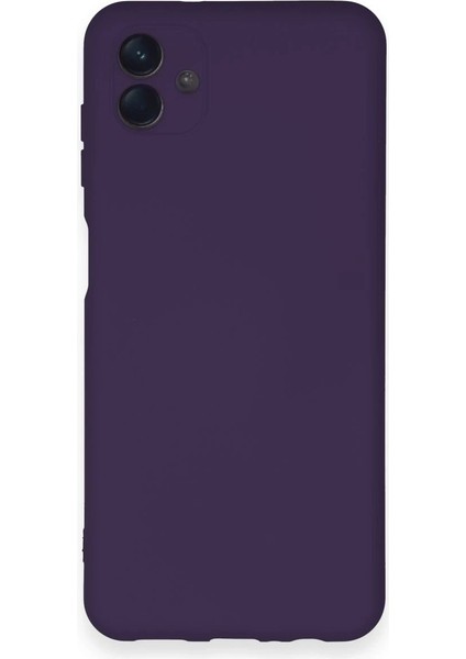 Newface Samsung Galaxy A04 Kılıf Nano Içi Kadife Silikon - Mor