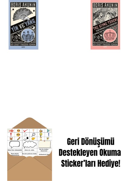 Yin ve Yang + Taç Giyme Töreni + Okuma Sticker'ları