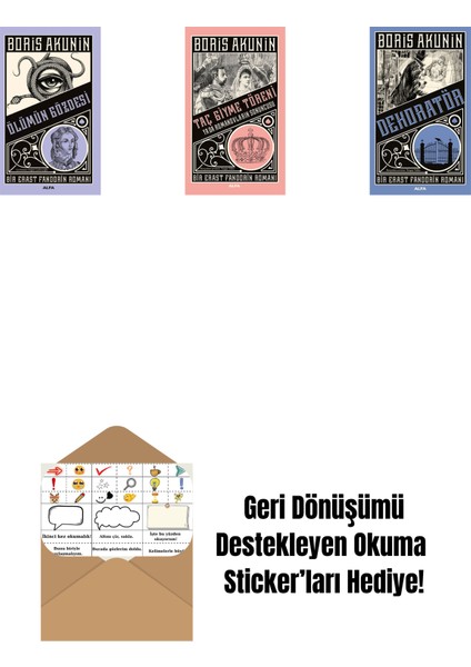 Ölümün Gözdesi + Taç Giyme Töreni + Dekoratör + Okuma Sticker'ları