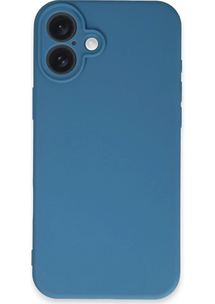 Newface iPhone 16 Plus Kılıf First Silikon - Mavi