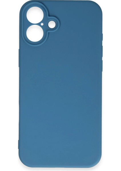 Newface iPhone 16 Plus Kılıf First Silikon - Mavi