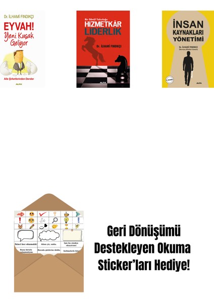Eyvah! Yeni Kuşak Geliyor + Hizmetkar Liderlik (Cep Boy) + Insan Kaynakları Yönetimi + Okuma Sticker'ları