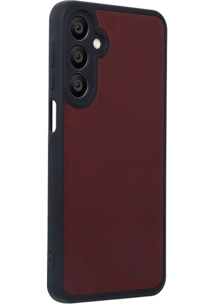 Newface Samsung Galaxy A16 5g Kılıf Aras Deri Kapak - Bordo