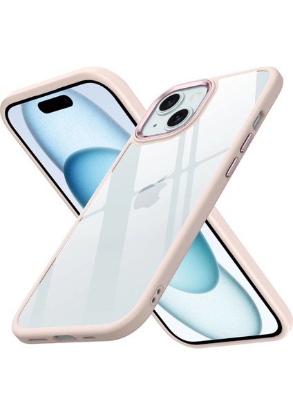 Newface iPhone 15 Kılıf Power Silikon - Rose