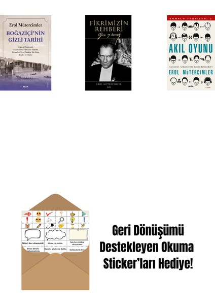 Boğaziçi’nin Gizli Tarihi + Fikrimizin Rehberi (Ciltli) + Akıl Oyunu + Okuma Sticker'ları