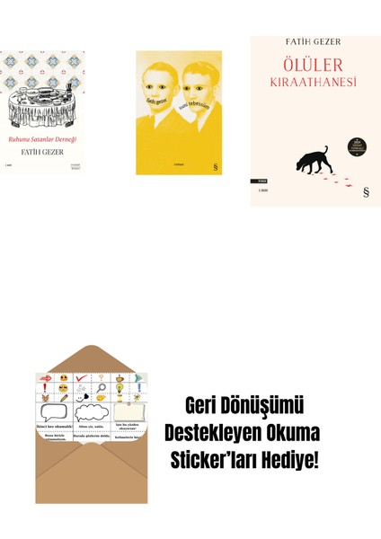 Ruhunu Satanlar Derneği + Suni Tebessüm + Ölüler Kıraathanesi + Okuma Sticker'ları