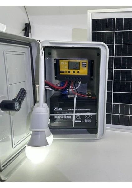 Acil Durum Için Taşınabilir Güneş Enerjili 2 Lamba ve Cep Telefonu Şarj Seti modelleri