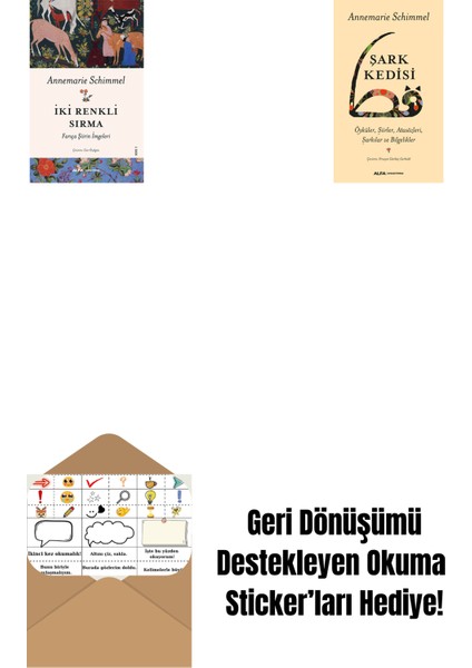 Iki Renkli Sırma + Şark Kedisi + Okuma Sticker'ları