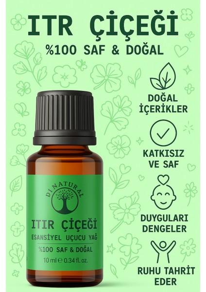 Itır Çiçeği Uçucu Yağ Saf Doğal Esans Buhurdanlık Difüzör Oda Esansı 10 ml modelleri