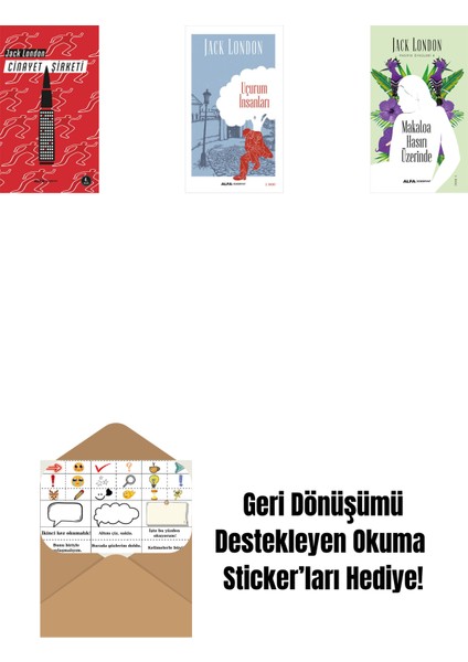 Cinayet Şirketi + Uçurum Insanları + Makaloa Hasırı Üzerinde + Okuma Sticker'ları