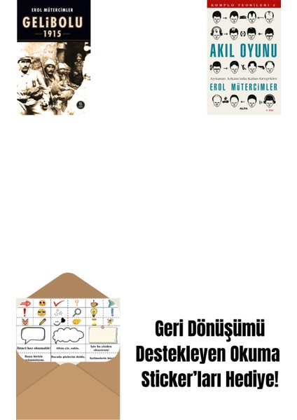 Gelibolu 1915 + Akıl Oyunu + Okuma Sticker'ları