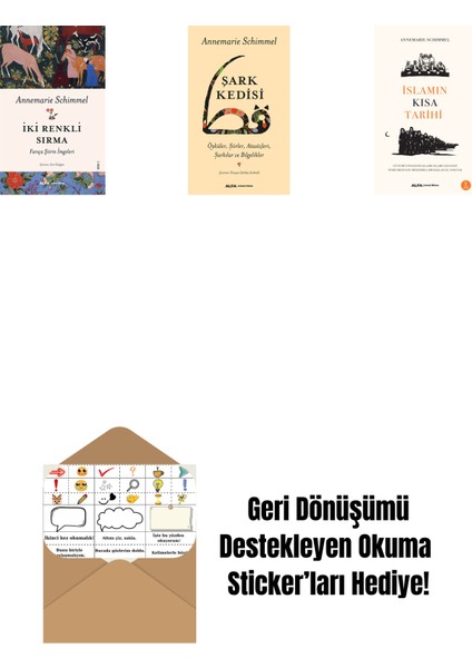Iki Renkli Sırma + Şark Kedisi + Islamın Kısa Tarihi + Okuma Sticker'ları