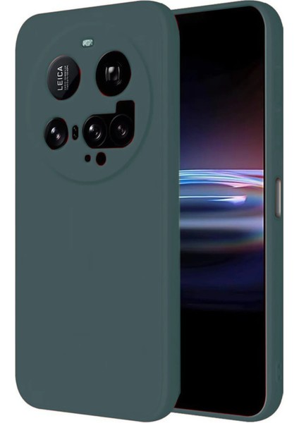 Newface Xiaomi Mi 15 Ultra Kılıf Nano Içi Kadife Silikon - Koyu Yeşil