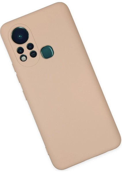 Newface Infinix Hot 11S Kılıf Nano Içi Kadife Silikon - Pudra modelleri