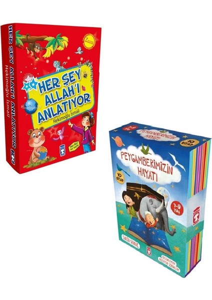 Her Şey Allahı Anlatıyor + Peygamberimizin Hayatı Set 20 Kitap