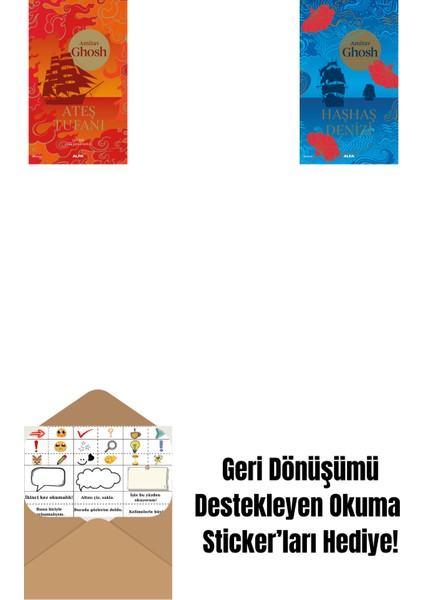 Ateş Tufanı + Haşhaş Denizi + Okuma Sticker'ları