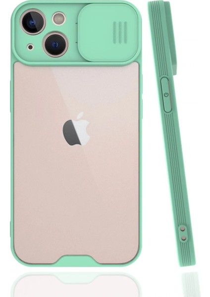 Newface iPhone 13 Mini Kılıf Platin Kamera Koruma Silikon - Açık Yeşil