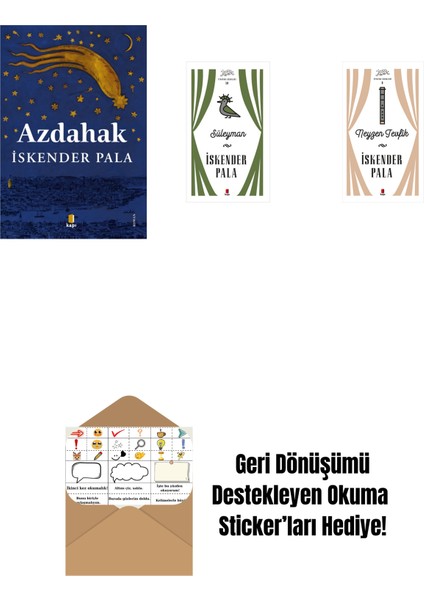 Azdahak + Süleyman (Ciltli) + Neyzen Tevfik (Ciltli) + Okuma Sticker'ları
