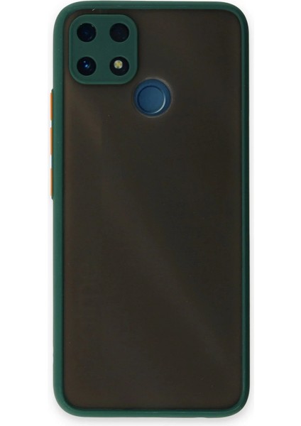 Newface Realme C25 Kılıf Montreal Silikon Kapak - Yeşil