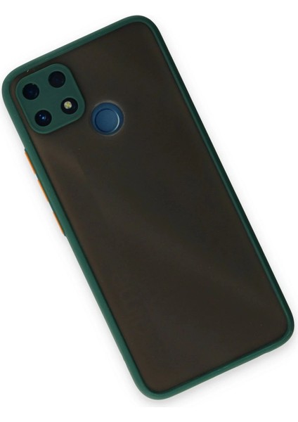 Newface Realme C25 Kılıf Montreal Silikon Kapak - Yeşil modelleri