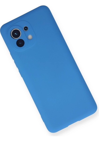 Newface Xiaomi Mi 11 Kılıf Nano Içi Kadife Silikon - Mavi modelleri
