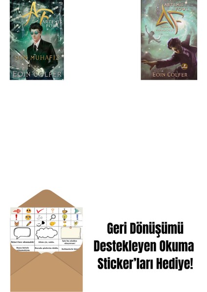 Artemis Fowl 8 - Son Muhafız + Artemis Fowl 6 - Zaman Paradoksu + Okuma Sticker'ları