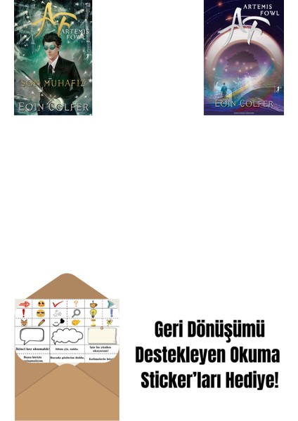 Artemis Fowl 8 - Son Muhafız + Artemis Fowl 1 + Okuma Sticker'ları