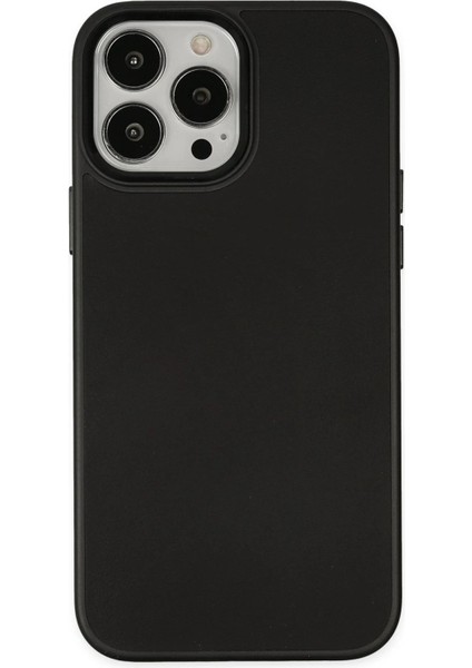 Newface iPhone 13 Pro Kılıf Asya Deri Silikon - Siyah